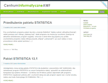 Tablet Screenshot of ci.awf.edu.pl
